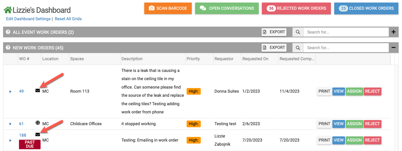 Work Requestor Public Work Order Request: Text-to-Work Order