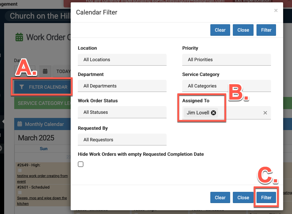 Dashboard | Grids for Sub-admins & Where to View Assigned Work Orders